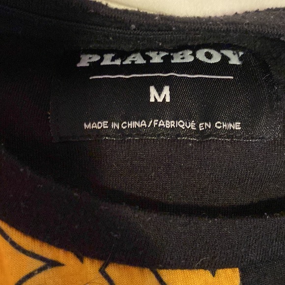Playboy Medium Men’s shirt yellow and black - Picture 3 of 3